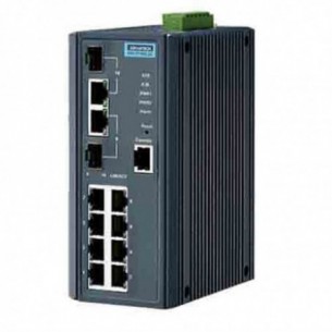 ADVANTECH EKI-7710G-2C, Ethernet Switch Administrable, Conmutador Ethernet gestionado combinado 8GE + 2G